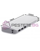 Външна батерия 10000mah 3x USB и LED фенерче